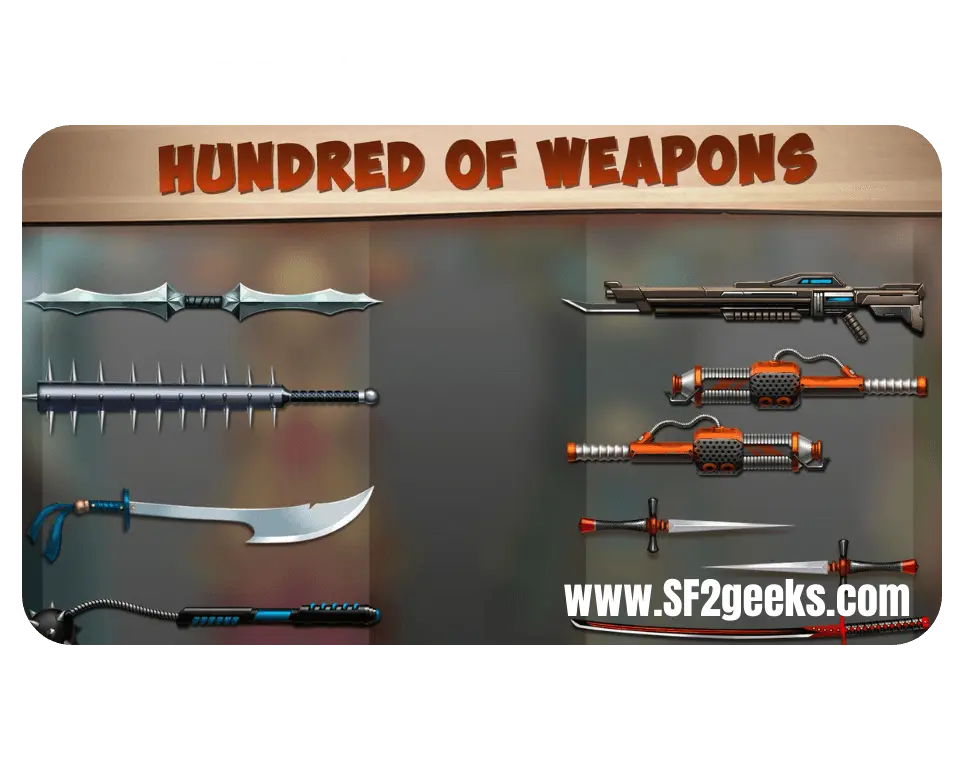 Shadow Fight 2 Mod APK V2.41.7 (MOD, Unlimited Money) 4 Shadow Fight 2 All Weapons Unlocked